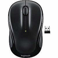 Logitech M325S Mouse Optical - Wireless - Black - USB - 5 Button(s) - Symmetrical - 1 Each (910006825)