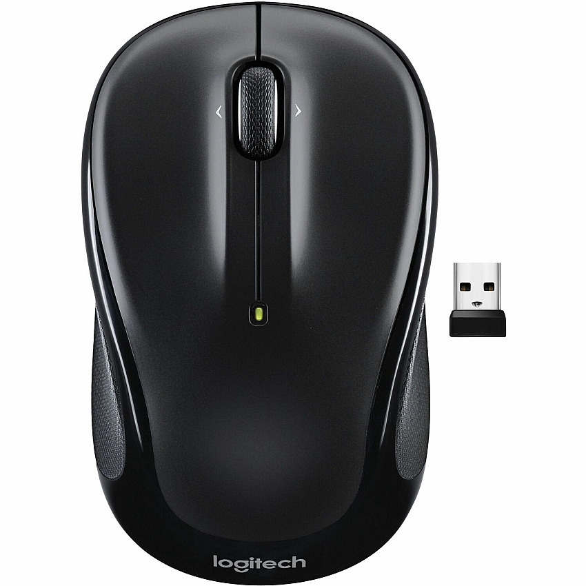 Logitech M325S Mouse Optical - Wireless - Black - USB - 5 Button(s) - Symmetrical - 1 Each (910006825)