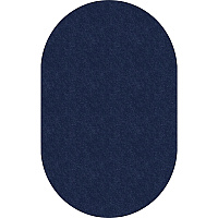 Flagship Carpets Amerisoft Solid Color Rug 12 ft Length x 90" Width - Oval - Navy Blue - Nylon, Polyester - 1 Each (TS45NY)