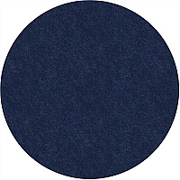 Flagship Carpets Amerisoft Solid Color Rug 72" Diameter - Round - Navy Blue - Nylon, Polyester - 1 Each (TS27NY)