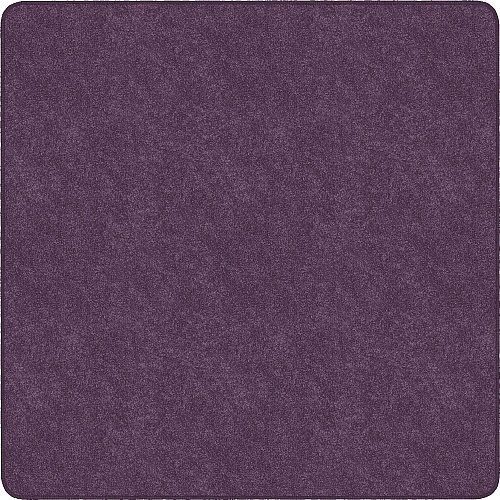 Flagship Carpets Amerisoft Solid Color Rug 72" Length x 72" Width - Square - Purple - Polyester, Nylon - 1 Each (TS26PP)