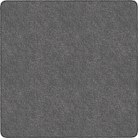 Flagship Carpets Amerisoft Solid Color Rug 12 ft Length x 12 ft Width - Square - Gray - Nylon, Polyester - 1 Each (TS70GY)