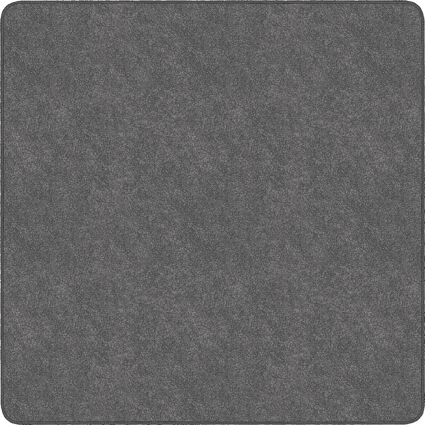 Flagship Carpets Amerisoft Solid Color Rug 12 ft Length x 12 ft Width - Square - Gray - Nylon, Polyester - 1 Each (TS70GY)
