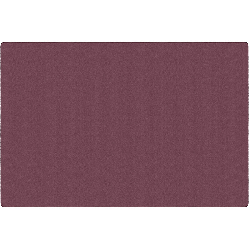 Flagship Carpets Amerisoft Solid Color Rug 18 ft Length x 12 ft Width - Rectangle - Plum - Nylon, Polyester - 1 Each (TS80PL)