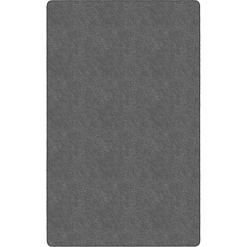 Flagship Carpets Amerisoft Solid Color Rug 108" Length x 72" Width - Rectangle - Gray - Nylon, Polyester - 1 Each (TS34GY)