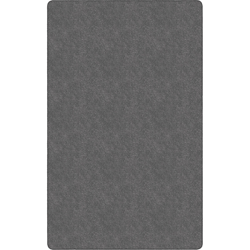 Flagship Carpets Amerisoft Solid Color Rug 108" Length x 72" Width - Rectangle - Gray - Nylon, Polyester - 1 Each (TS34GY)