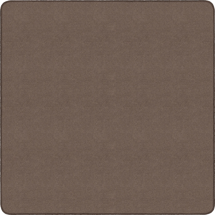 Flagship Carpets Ameristrong Solid Color Rug Floor Rug - Traditional - 72" Length x 72" Width - Square - Almond - Nylon - 1 Each (BS26AL)