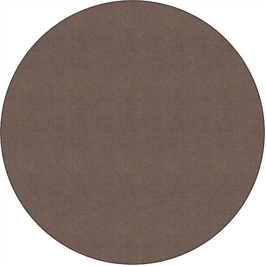 Flagship Carpets Ameristrong Solid Color Rug Floor Rug - Traditional - 72" Diameter - Round - Almond - Nylon - 1 Each (BS27AL)
