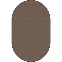 Flagship Carpets Ameristrong Solid Color Rug Floor Rug - Traditional - 91.20" Length x 12 ft Width - Oval - Almond - Fiber, Nylon - 1 Each (BS45AL)