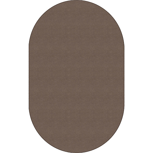 Flagship Carpets Ameristrong Solid Color Rug Floor Rug - Traditional - 91.20" Length x 12 ft Width - Oval - Almond - Fiber, Nylon - 1 Each (BS45AL)