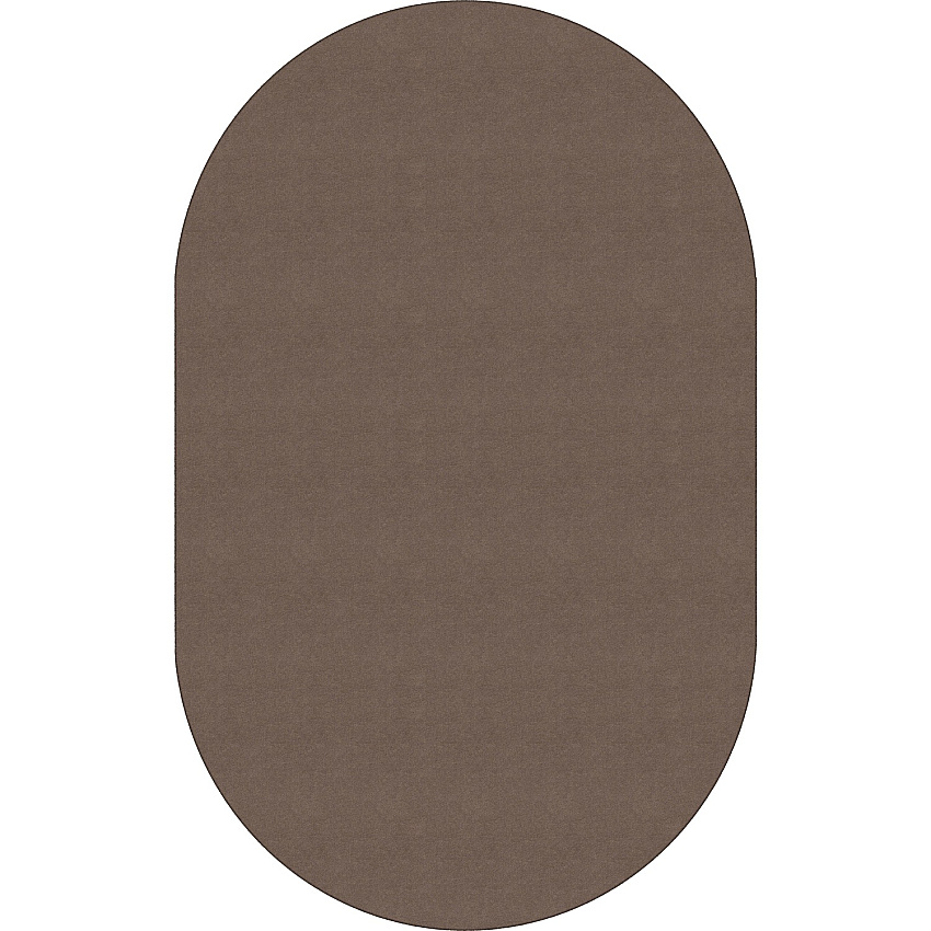 Flagship Carpets Ameristrong Solid Color Rug Floor Rug - Traditional - 91.20" Length x 12 ft Width - Oval - Almond - Fiber, Nylon - 1 Each (BS45AL)