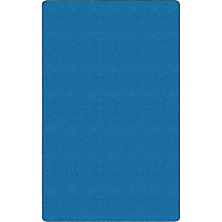 Flagship Carpets Americolors Solid Color Rug Floor Rug - Traditional - 72" Length x 48" Width - Rectangle - Blue Bird - Nylon - 1 Each (BS22BB)