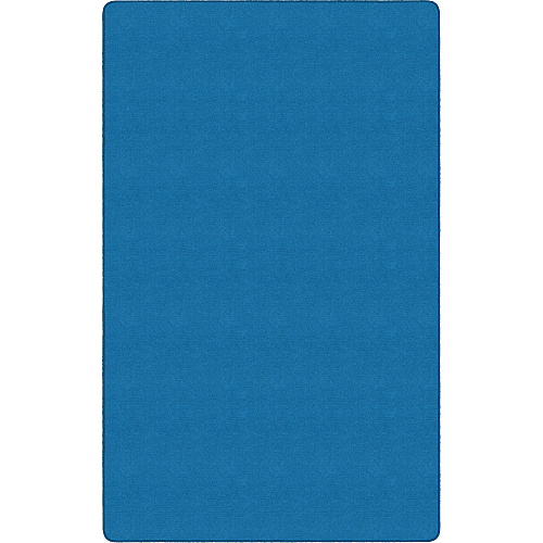 Flagship Carpets Ameristrong Solid Color Rug Traditional - 12 ft Length x 18 ft Width - Rectangle - Blue Bird - Fiber, Nylon - 1 Each (BS80BB)