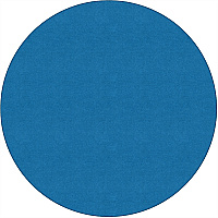 Flagship Carpets Ameristrong Solid Color Rug Floor Rug - Traditional - 72" Diameter - Round - Blue Bird - Nylon - 1 Each (BS27BB)
