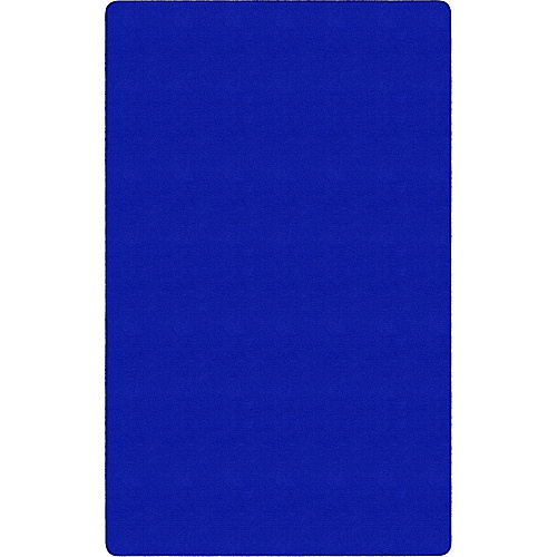 Flagship Carpets Americolors Solid Color Rug Floor Rug - Traditional - 72" Length x 48" Width - Rectangle - Royal Blue - Nylon - 1 Each (BS22RB)