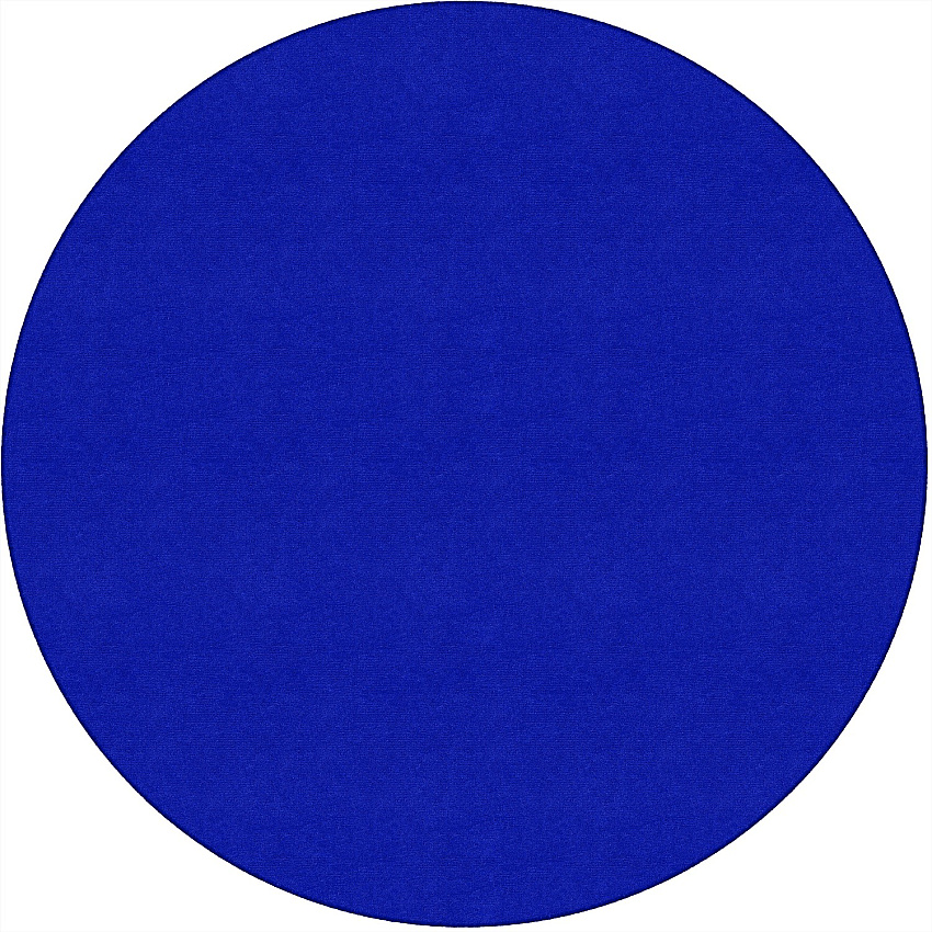 Flagship Carpets Ameristrong Solid Color Rug Floor Rug - Traditional - 72" Diameter - Round - Royal Blue - Nylon - 1 Each (BS27RB)