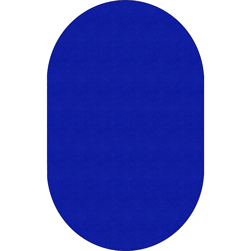 Flagship Carpets Ameristrong Solid Color Rug Floor Rug - Traditional - 91.20" Length x 12 ft Width - Oval - Royal Blue - Fiber, Nylon - 1 Each (BS45RB)
