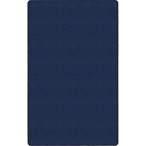 Flagship Carpets Ameristrong Solid Color Rug Floor Rug - Traditional - 108" Length x 72" Width - Rectangle - Navy - Nylon - 1 Each (BS34NY)