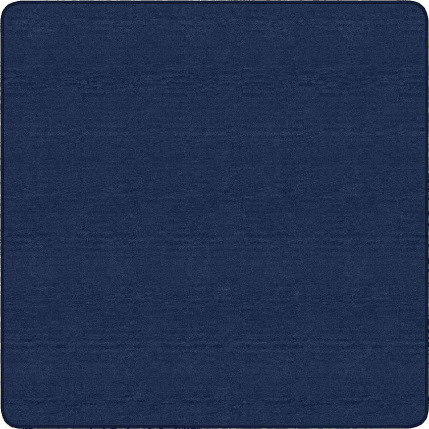 Flagship Carpets Ameristrong Solid Color Rug Floor Rug - Traditional - 12 ft Length x 12 ft Width - Square - Navy - Fiber, Nylon - 1 Each (BS70NY)