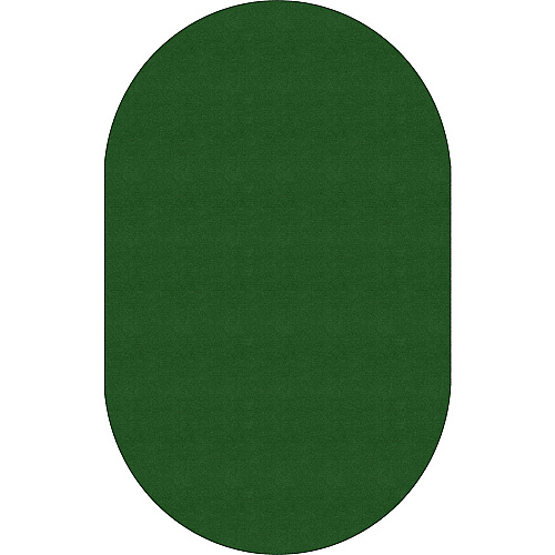Flagship Carpets Ameristrong Solid Color Rug Floor Rug - Traditional - 91.20" Length x 12 ft Width - Oval - Clover - Fiber, Nylon - 1 Each (BS45CL)