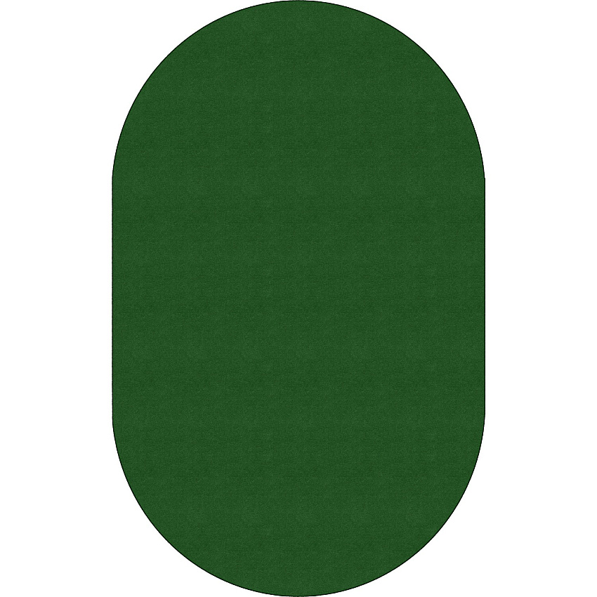 Flagship Carpets Ameristrong Solid Color Rug Floor Rug - Traditional - 91.20" Length x 12 ft Width - Oval - Clover - Fiber, Nylon - 1 Each (BS45CL)