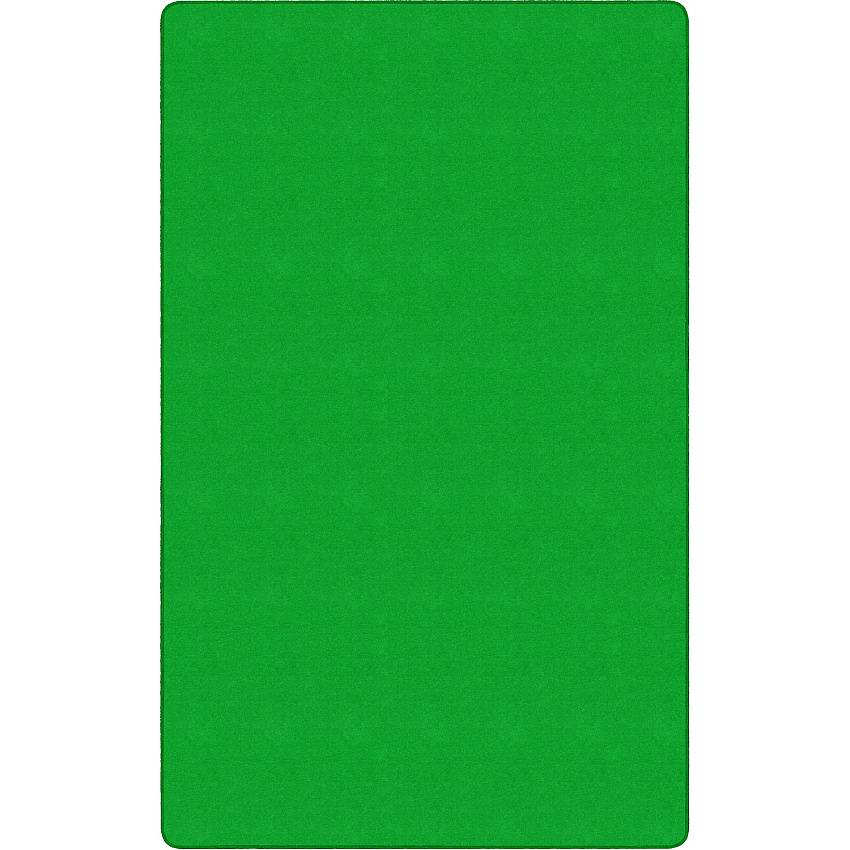 Flagship Carpets Americolors Solid Color Rug Floor Rug - Traditional - 72" Length x 48" Width - Rectangle - Lime Green - Nylon - 1 Each (BS22LG)