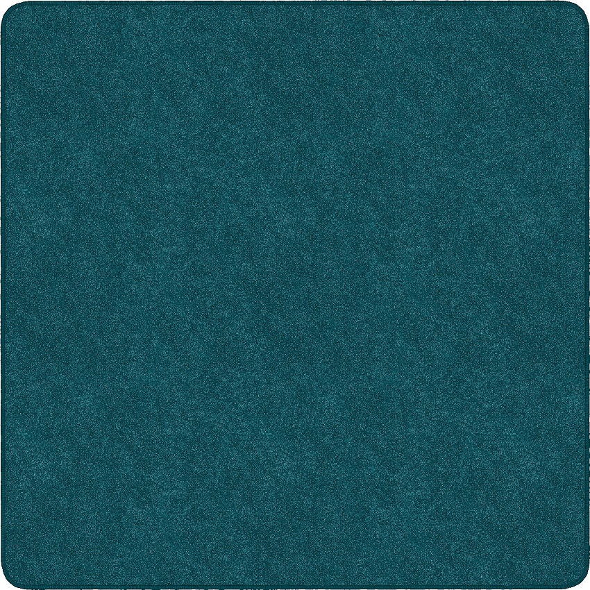 Flagship Carpets Amerisoft Solid Color Rug 12 ft Length x 12 ft Width - Square - Marine Blue - Nylon, Polyester - 1 Each (TS70MB)
