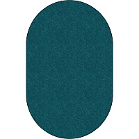 Flagship Carpets Amerisoft Solid Color Rug 12 ft Length x 90" Width - Oval - Marine Blue - Nylon, Polyester - 1 Each (TS45MB)