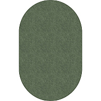 Flagship Carpets Amerisoft Solid Color Rug 12 ft Length x 90" Width - Oval - Sage Green - Nylon, Polyester - 1 Each (TS45SG)