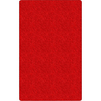 Flagship Carpets Amerisoft Solid Color Rug 108" Length x 72" Width - Rectangle - Classic Red - Nylon, Polyester - 1 Each (TS34RR)