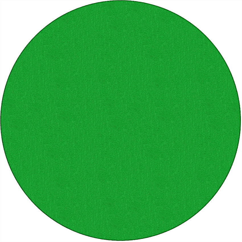 Flagship Carpets Classic Solid Color 6' Round Rug Floor Rug - Traditional - 72" Diameter - Round - Lime Green - Nylon, Yarn - 1 Each (AS27LG)