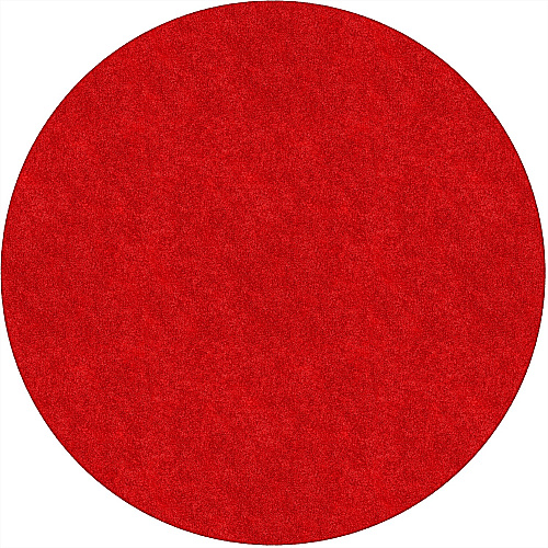 Flagship Carpets Amerisoft Solid Color Rug 72" Diameter - Round - Classic Red - Nylon, Polyester - 1 Each (TS27RR)