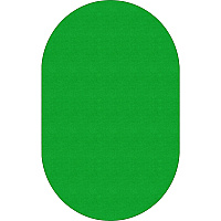 Flagship Carpets Ameristrong Solid Color Rug Traditional - 91.20" Length x 12 ft Width - Oval - Lime Green - Fiber, Nylon - 1 Each (BS45LG)