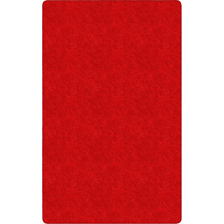 Flagship Carpets Amerisoft Solid Color Rug 48" Length x 72" Width - Rectangle - Classic Red - Polyester, Nylon - 1 Each (TS22RR)