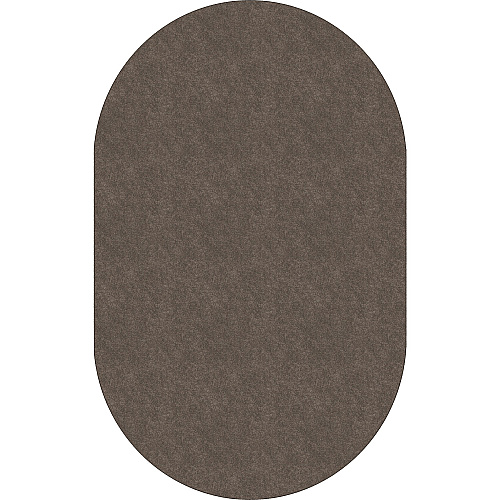 Flagship Carpets Amerisoft Solid Color Rug 12 ft Length x 90" Width - Oval - Wheat - Nylon, Polyester - 1 Each (TS45WT)