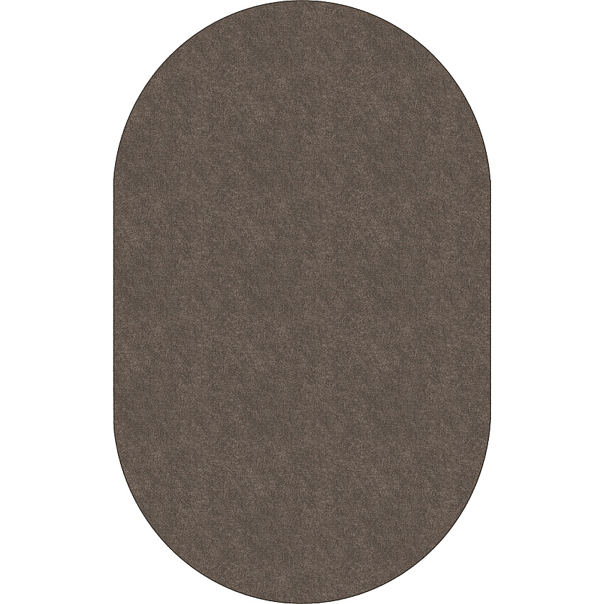 Flagship Carpets Amerisoft Solid Color Rug 12 ft Length x 90" Width - Oval - Wheat - Nylon, Polyester - 1 Each (TS45WT)