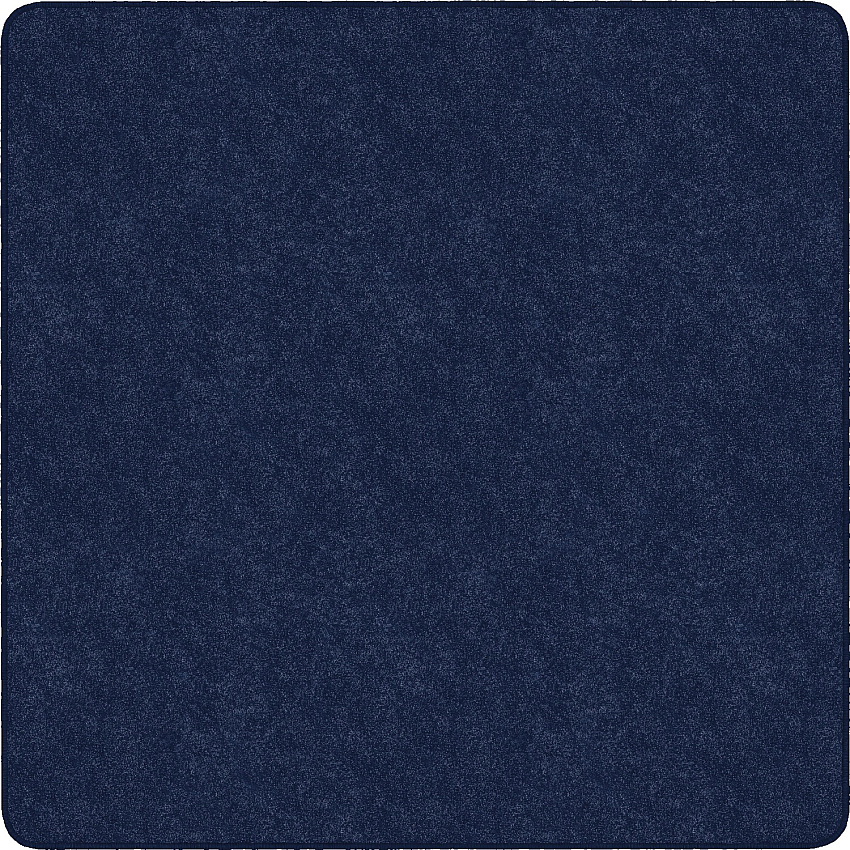 Flagship Carpets Amerisoft Solid Color Rug 12 ft Length x 12 ft Width - Square - Navy Blue - Nylon, Polyester - 1 Each (TS70NY)
