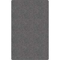 Flagship Carpets Amerisoft Solid Color Rug 48" Length x 72" Width - Rectangle - Gray - Polyester, Nylon - 1 Each (TS22GY)