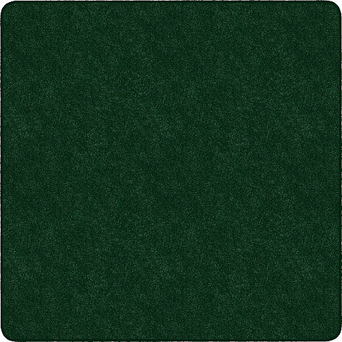 Flagship Carpets Amerisoft Solid Color Rug 72" Length x 72" Width - Square - Emerald Green - Polyester, Nylon - 1 Each (TS26EG)