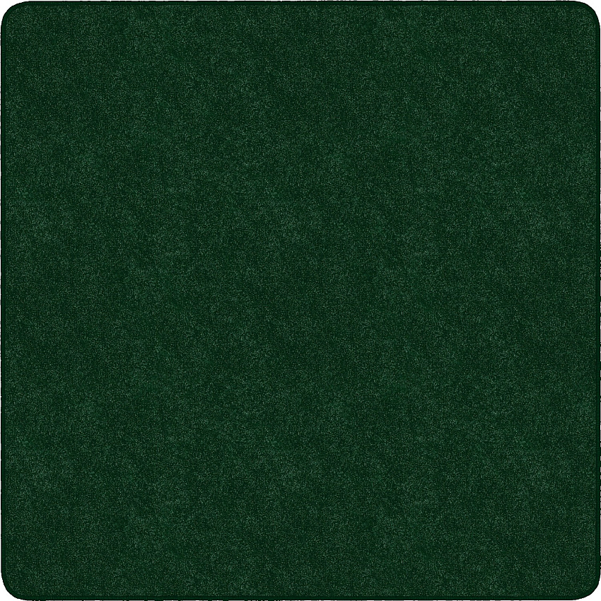 Flagship Carpets Amerisoft Solid Color Rug 72" Length x 72" Width - Square - Emerald Green - Polyester, Nylon - 1 Each (TS26EG)