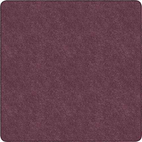 Flagship Carpets Amerisoft Solid Color Rug 72" Length x 72" Width - Square - Plum - Polyester, Nylon - 1 Each (TS26PL)