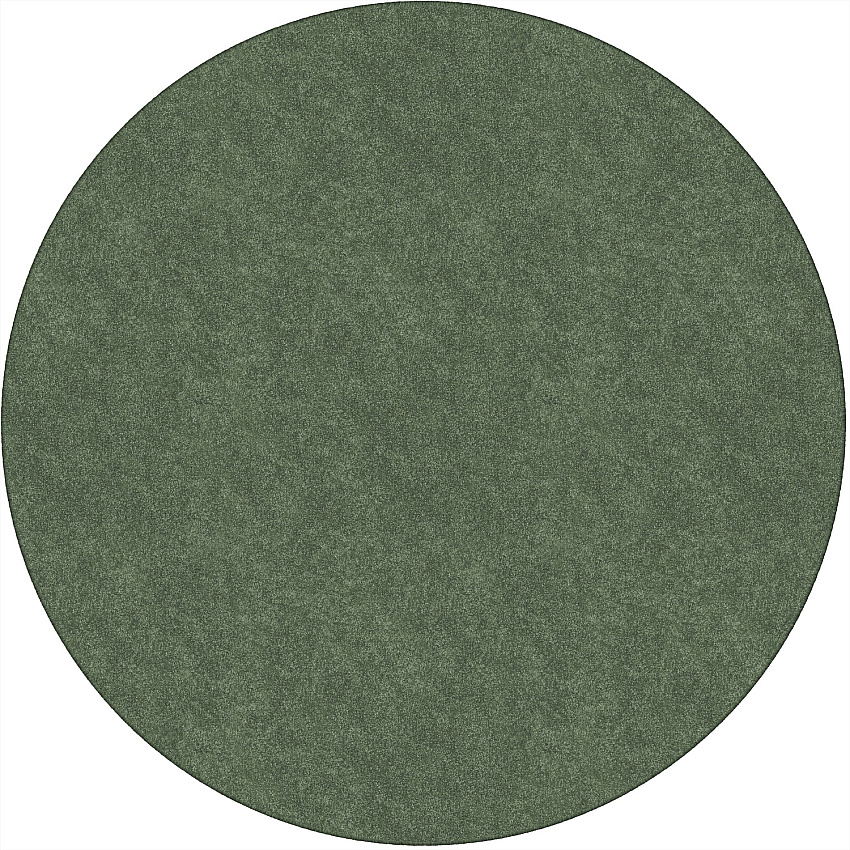 Flagship Carpets Amerisoft Solid Color Rug 72" Diameter - Round - Sage Green - Nylon, Polyester - 1 Each (TS27SG)