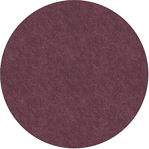 Flagship Carpets Amerisoft Solid Color Rug 72" Diameter - Round - Plum - Nylon, Polyester - 1 Each (TS27PL)