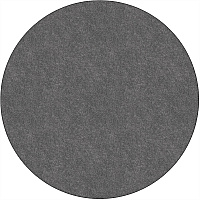 Flagship Carpets Amerisoft Solid Color Rug 72" Diameter - Round - Gray - Nylon, Polyester - 1 Each (TS27GY)