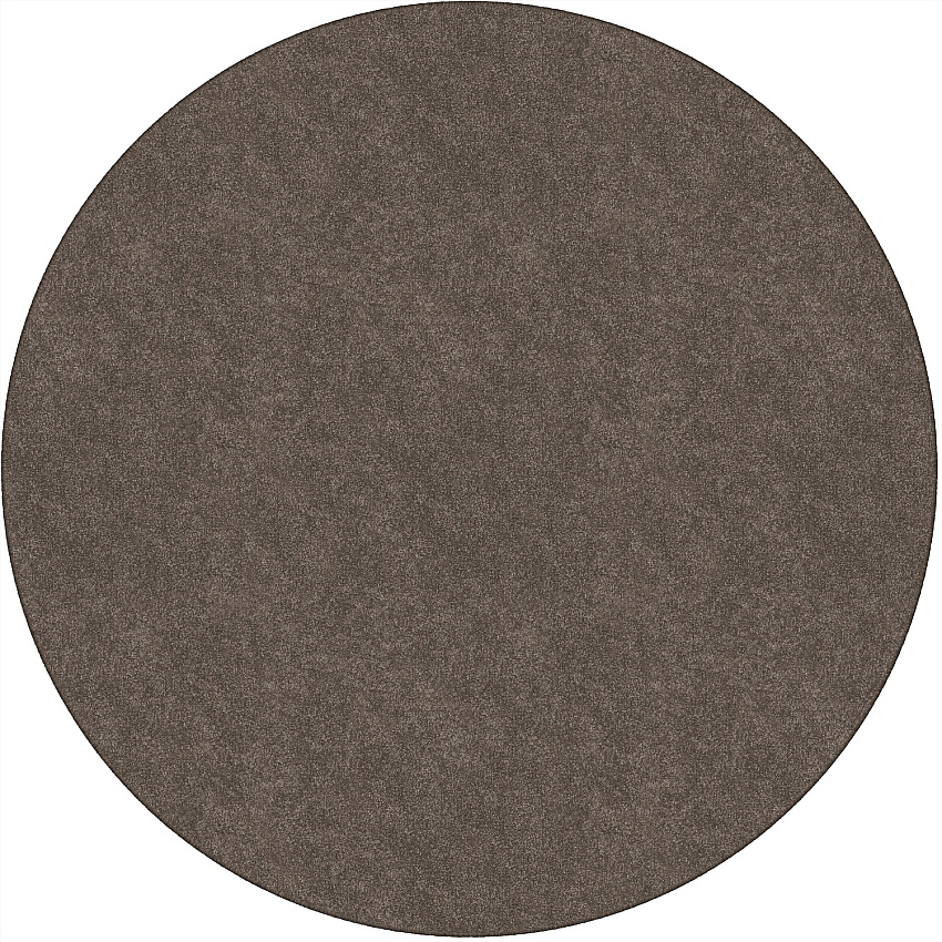 Flagship Carpets Amerisoft Solid Color Rug 72" Diameter - Round - Wheat - Nylon, Polyester - 1 Each (TS27WT)