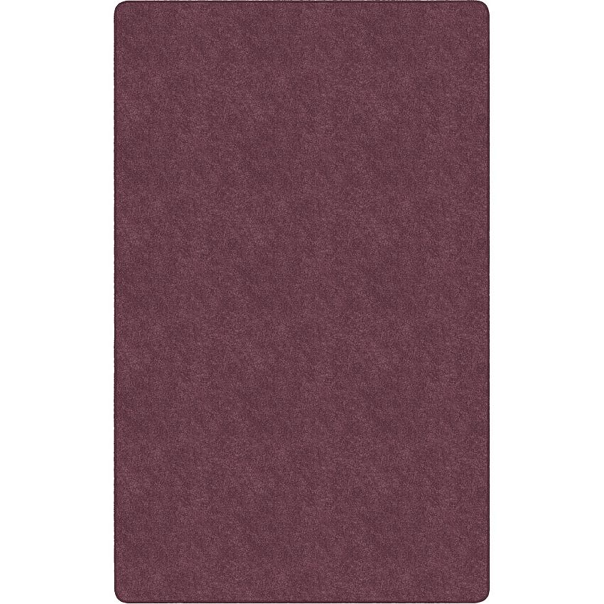 Flagship Carpets Amerisoft Solid Color Rug 108" Length x 72" Width - Rectangle - Plum - Nylon, Polyester - 1 Each (TS34PL)