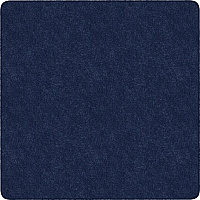 Flagship Carpets Amerisoft Solid Color Rug 72" Length x 72" Width - Square - Navy Blue - Polyester, Nylon - 1 Each (TS26NY)