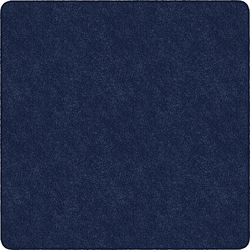 Flagship Carpets Amerisoft Solid Color Rug 72" Length x 72" Width - Square - Navy Blue - Polyester, Nylon - 1 Each (TS26NY)