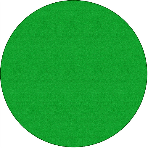 Flagship Carpets Ameristrong Solid Color Rug Floor Rug - Traditional - 72" Diameter - Round - Lime Green - Nylon - 1 Each (BS27LG)