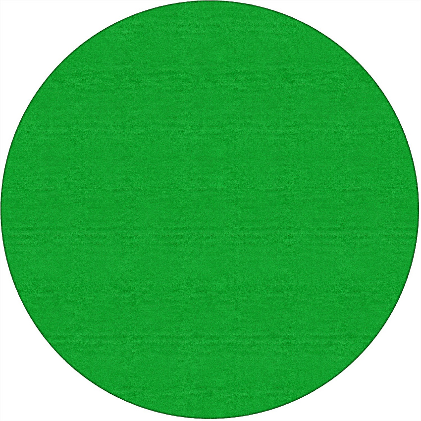 Flagship Carpets Ameristrong Solid Color Rug Floor Rug - Traditional - 72" Diameter - Round - Lime Green - Nylon - 1 Each (BS27LG)